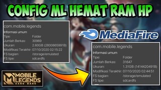 NEW! Config ML Penghemat Ram HP 1.5GB | Auto Lancar Pusah Rank Hp Kentang | Mobile legends bang bang