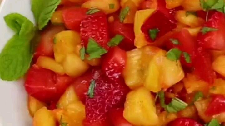 Strawberry pineapple salsa