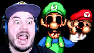 LUIGI.EXE MADE ME RAGE!! | Left Behind (Super Mario Bros Horror Game)
