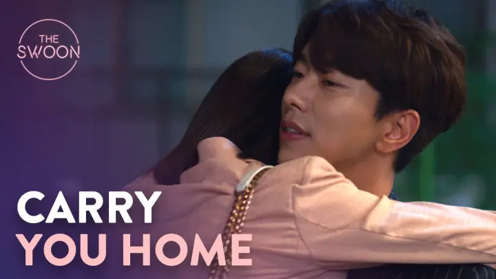 Ko Sung-hee clings onto Yoon Hyun-min like a koala | My Holo Love Ep 12 [ENG SUB]