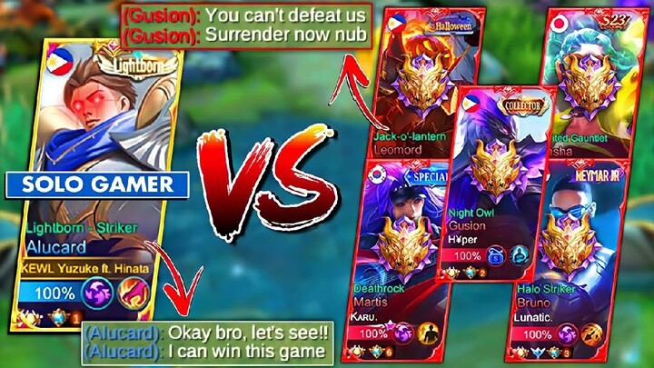 5 Mythical Glory Vs Yuzuke Solo Gamer |They Said "EZ Win?! " | Okay, Let's See! (Intense Match!)