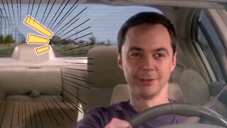 [TBBT] Sheldon drove at 180 mph for the first time and was stopped by a traffic policeman and said t