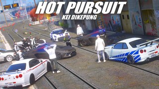 HOT PURSUIT ! KEI O'CONNER SKYLINE GTR R34 MENGEPUNG KEPOLISIAN !!! GTA 5 ROLEPLAY