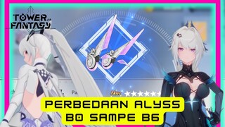 [TOWER OF FANTASY] ALYSS PERBEDAAN B0 SAMPAI B6