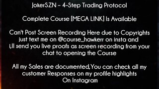 JokerSZN Course 4–Step Trading Protocol Download