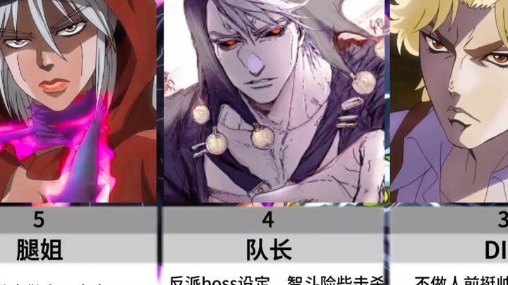 jojo全系列反派颜值排名：