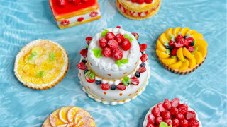 Mainan kue mini mini kapsul pelangi