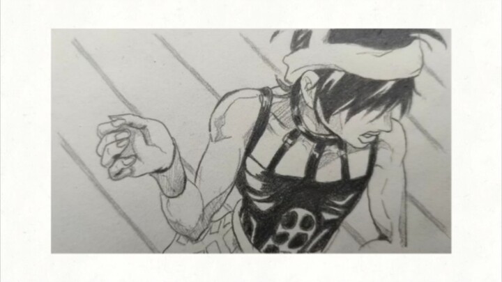 (วาดภาพ) ภาพวาดดินสอ jojo นักเลงเขย่า ในที่สุดฉันก็วาดเสร็จแล้ว