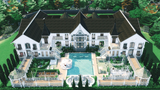[Xiao Gao] The Sims 4 Quick Build: Mansion Dengan Fungsi Penuh Untuk Keluarga Besar Sejati (NOCC)
