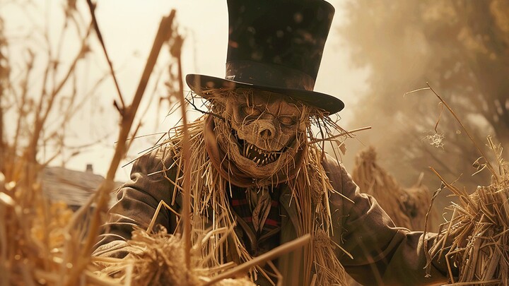 Cthulhu-style Scarecrow: A scarecrow made from the remains of the Elder Things unexpectedly comes to