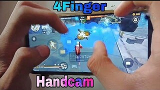 Realme narzo 20pro free fire gameplay test 4 finger handcam m1887 onetap headshot SD860 CPU smoothaf