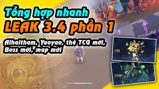 Leak 3.4 | Alhaitham skill của các cô nàng quyến rũ, Skill Yaoyao | Thẻ TCG mới