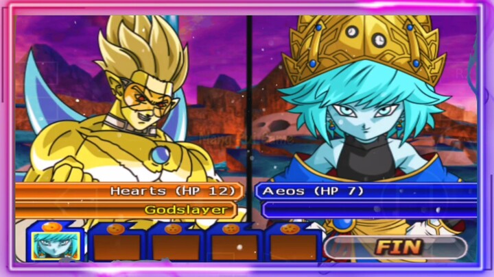 Hearts Godslayer VS Aeos - DB MOD ANDROID GAMEPLAY