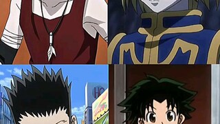 Hanter X Hanter - kilua, Gon, leorio, dan kurapika { dulu X sekarang }