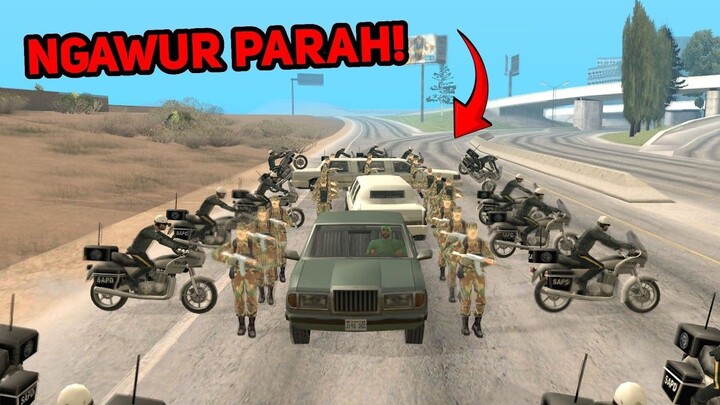Konvoi LAWAK Bersama Pengawal GA GUNA Di GTA San Andreas