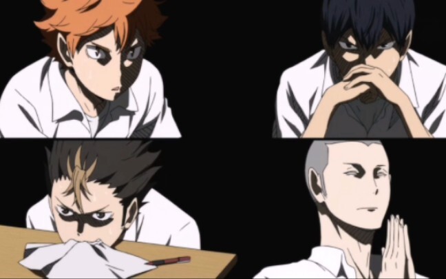A collection of funny scenes from "The Four Idiots in Karasuno"