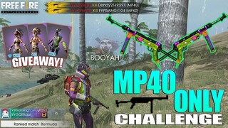 CHALLENGE DOUBLE MP40! SOLO VS DUO - RATAKAN SEMUA DENGAN SENJATA DEWA - FREE FIRE INDONESIA