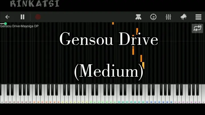 Gensou Drive - Mayoiga OP (Medium) | Piano tutorial