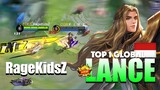 That Perfect Combo Calculation! Smooth HandSpeed | Top 1 Global Lancelot Gameplay RageKidsZ ~ MLBB