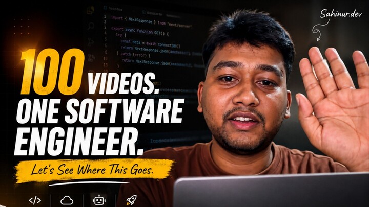 100 Videos. One Software Engineer. Let's See Where This Goes.