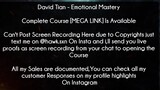 David Tian Course Emotional Mastery download