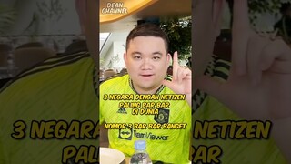 3 Negara dengan netizen paling bar bar di dunia, nomor 3 bar bar banget #shorts