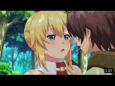 Anime Ore dake Haireru Kakushi Dungeon Noir & Emma Kiss Scenes - BiliBili