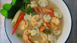 Thai Tom Yum Goong best soup ever (clear soup) ต้มยำกุ้งน้ำใส