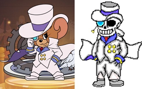 When Sans wears cat and mouse clothes