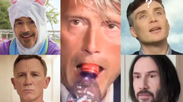 Old man, goofy and happy