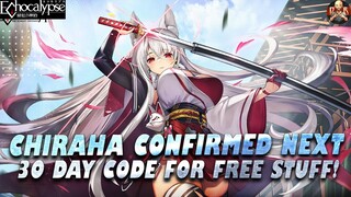 [Echocalypse] - Chiraha confirmed as next unit! Free 30 day code is out and MORE! FREE MULTI & FRAME