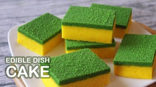 เค้กฟองน้ำล้างจาน EDIBLE DISH SPONGE CAKE RECIPE l ครัวป้ามารายห์