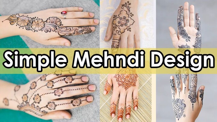 Simple Mehndi Design 2023 for Eid