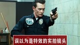 Real shot mistaken for special effects: "Terminator 2" liquid robot has bullet holes, real shot of s