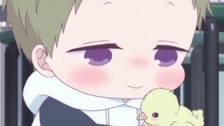 "Little Kotaro, you are chubby today too, that's great."