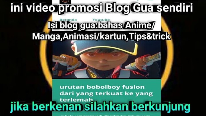 Promosi Blog gua