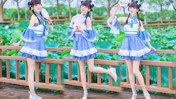 The jade rabbit in the lotus pond has come to life! Original choreography: "Guanghan Ballad" [Tong H