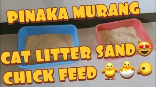 CHEAPEST CAT LITTER SAND FOR ONLY 60 PESOS TUMATAGAL NG 10-15days! CHICK FEED SA POULTRY SUPPLIES