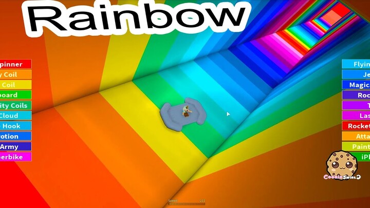 Jumping Into Rainbows ! Random Roblox Game Play with Cookie Swirl C