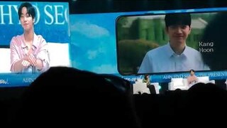 Ahn Hyoseop reaction to “A Time Called You” trailer in his fan meeting in Jakarta