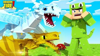 PRANKING LITTLE LIZARD WITH A SPECIAL DRAGON - Minecraft Dragonfire
