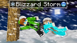 MASSIVE BLIZZARD STORM in Minecraft! | TAROPA VILLAGE (Tagalog)