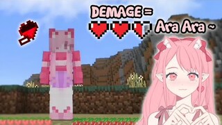Minecraft, Tapi Kalau Kena Demage Aku Ngomong Ara Ara...😼❤️