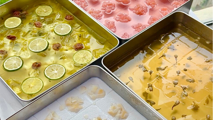 Tự làm thạch rau câu nổi tiếng 4 vị cực bắt mắt! Chuẩn bị mang ra ngoài bán, các bạn thấy giá bao nh