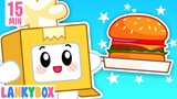 Pretend Play Restaurant - Cooking Challenge With Friends | LankyBox Channel Kids Cartoon