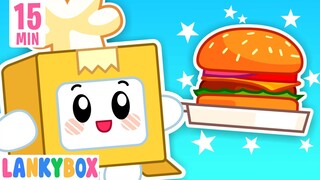 Pretend Play Restaurant - Cooking Challenge With Friends | LankyBox Channel Kids Cartoon