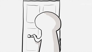 What should I do if I see my roommate without clothes every time I open the door?