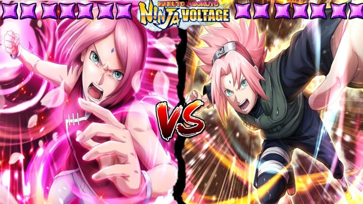 NxB NV: Sakura Uchiha Vs War Sakura Haruno | Flat Sakura Vs Milf Sakura | Solo AM Gameplay