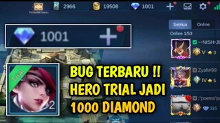 KODE RAHASIA!!! | CARA UBAH HERO TRIAL JADI DIAMOND MOBILE LEGEND | BUG TERBARU !!