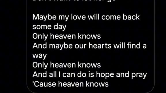 heaven knows